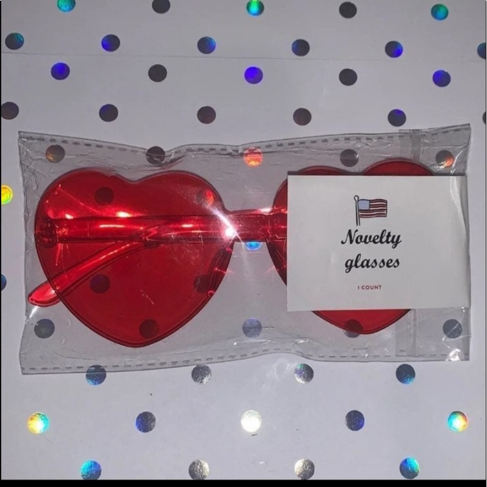 Harry Styles Red Heart Sunglasses